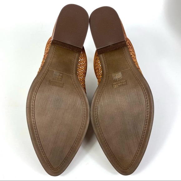 CL BY CHINESE LAUNDRY CLASSY WOVEN TAN AND BROWN PERFORATED MULE WOMEN’S SZ 9.5M - Picture 7 of 12